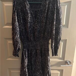 Rails Black and Gray Long Sleeve Dress